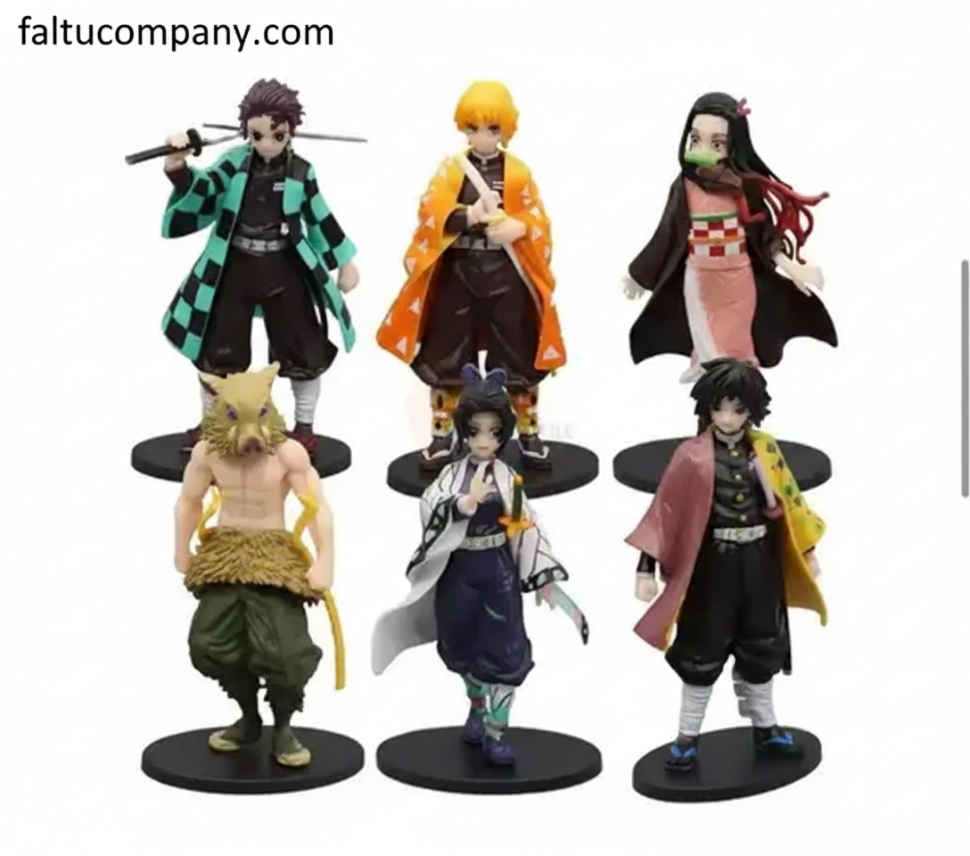 Demon Slayer Premium Action Figure Set - 6 Piece (15cm)