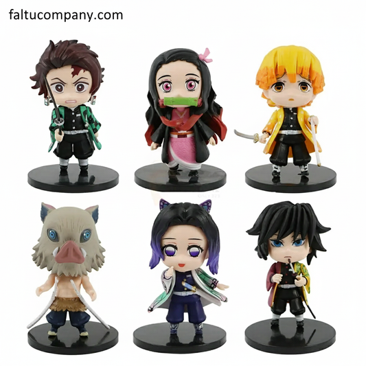 Demon Slayer 6 Character Set 10cm Height